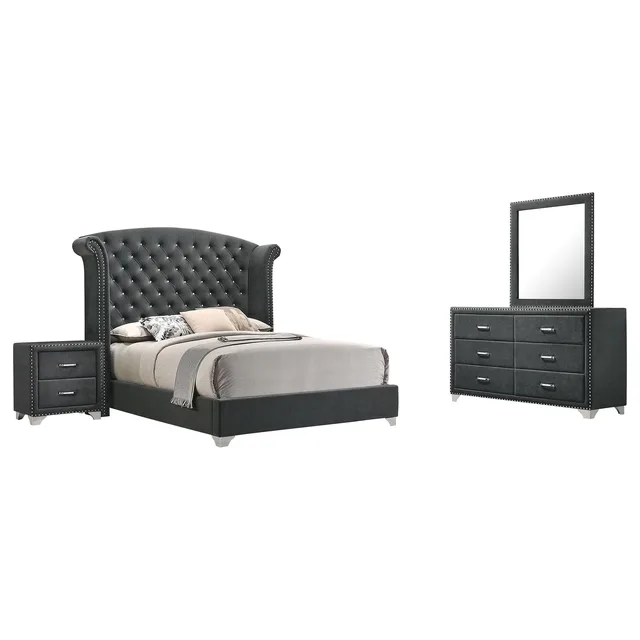 Bedroom blue gray 66.25"