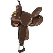 Saddle adjustable brown white