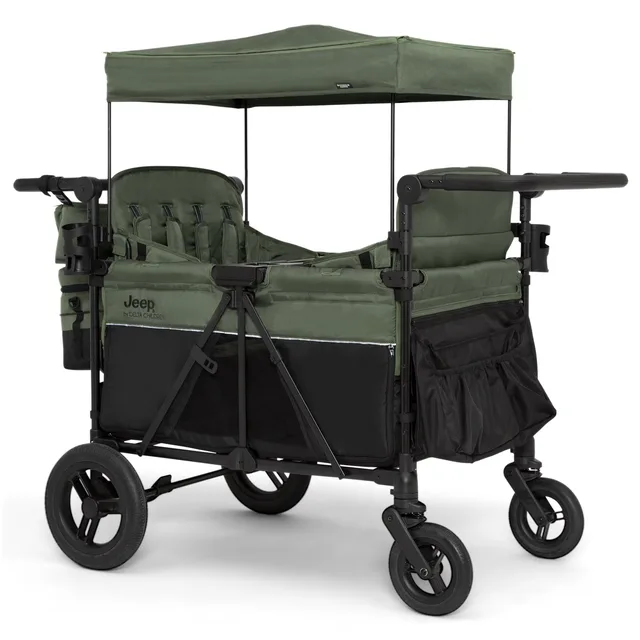 Stroller adjustable black green