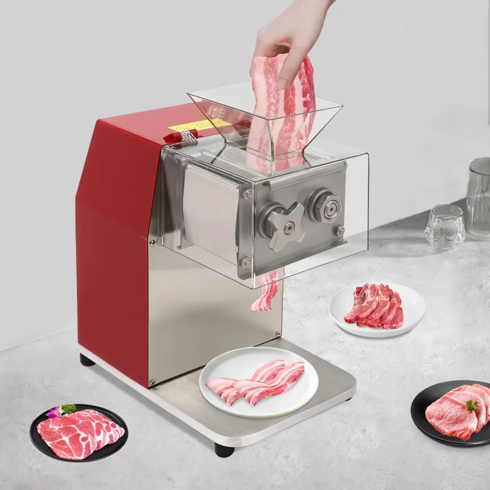 Meat Cutter 110v red silver