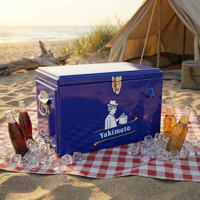 Insulated Cooler locking blue