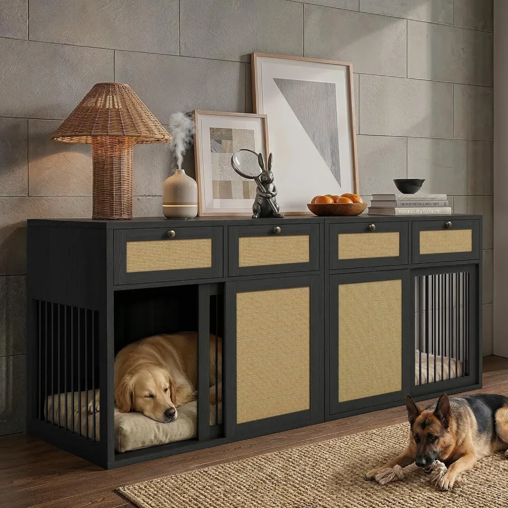Dog Crate 80 inch black