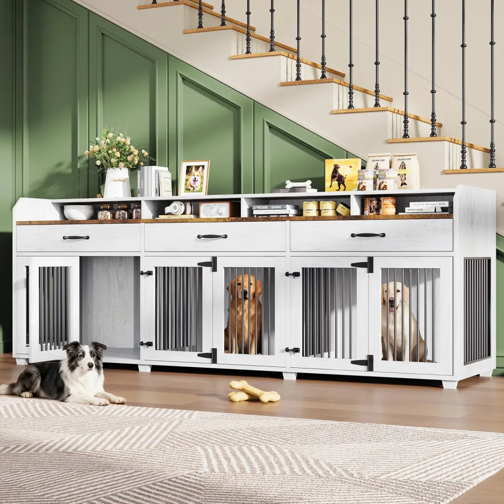 Dog Crate 95" white 350 lbs