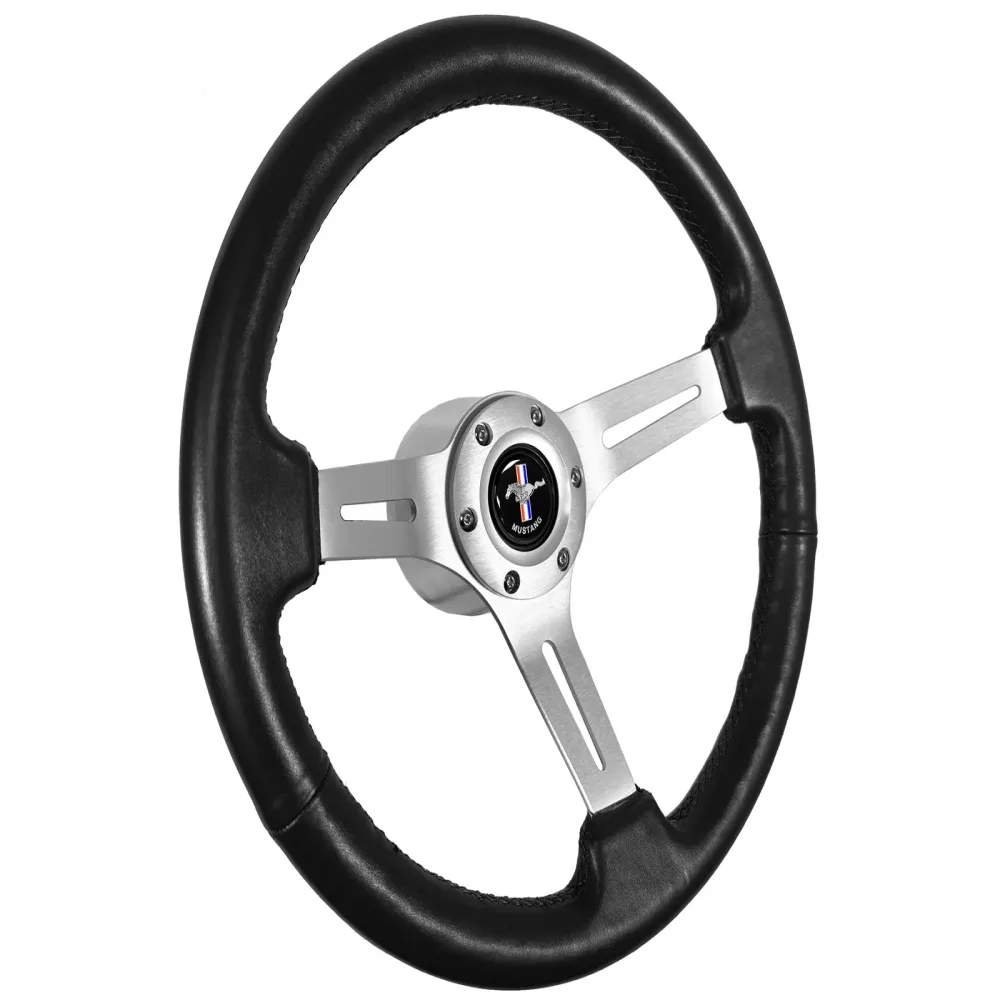 Wrapped Steering black 14" 2.5"