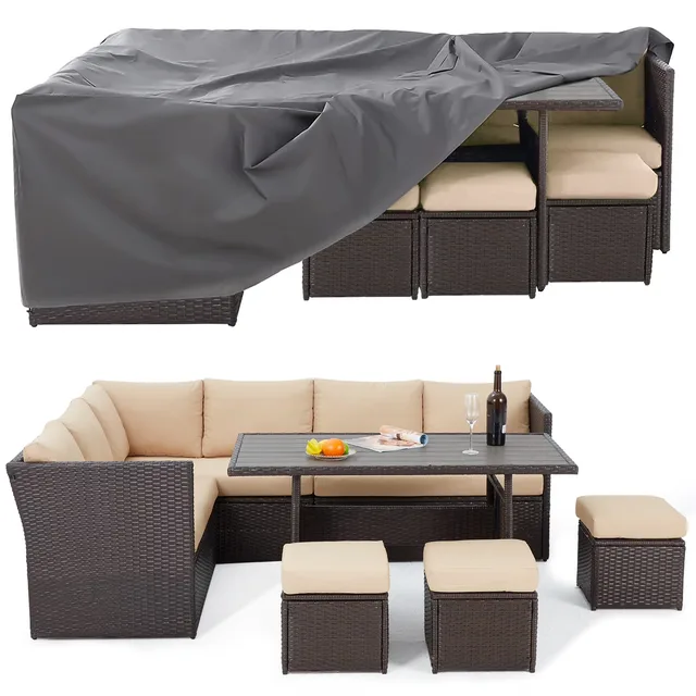 Patio Conversation gray beige 4-8 people