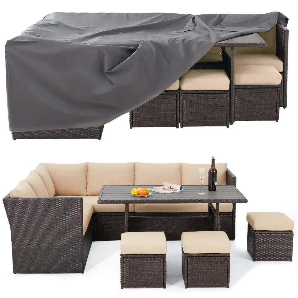 Patio Conversation gray beige 4-8 people