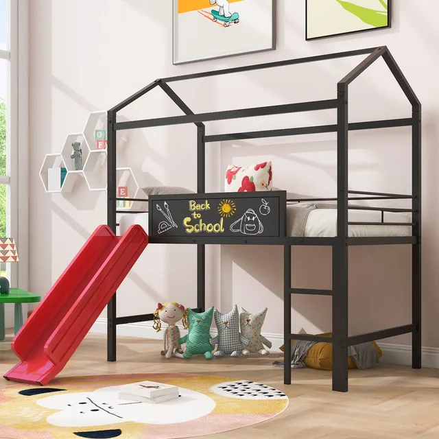 House Bed red black 77.6"