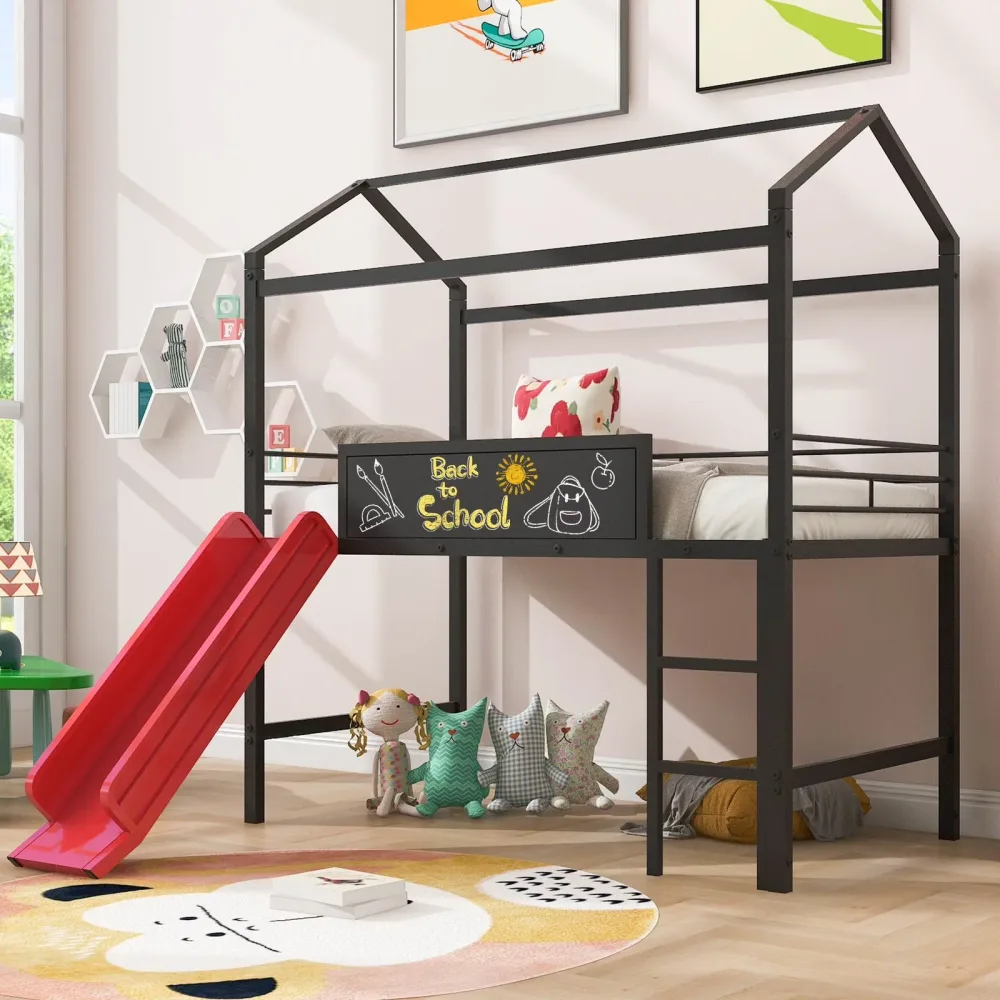 House Bed red black 77.6"