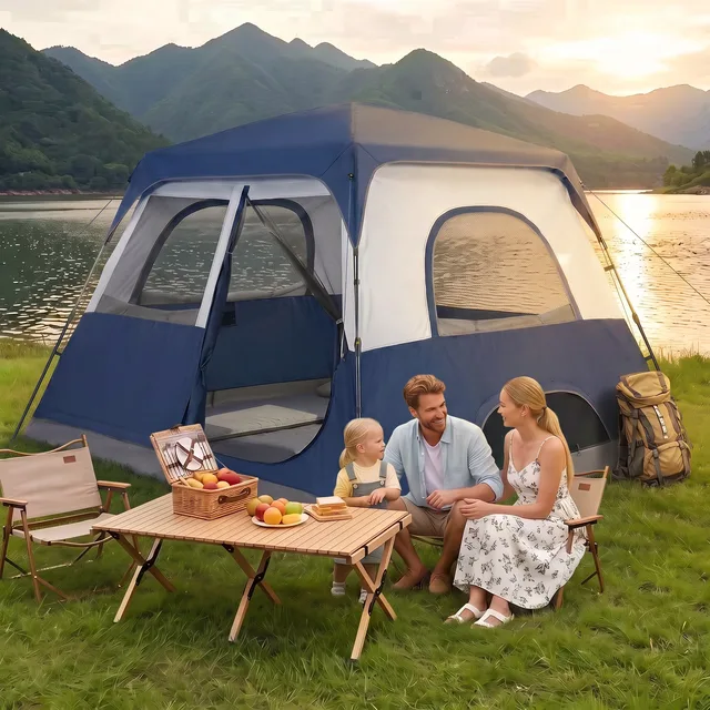 Car Camping 10 person 8 person blue