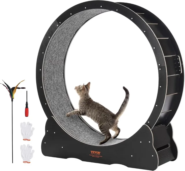 Exercise Wheel 43.3" black