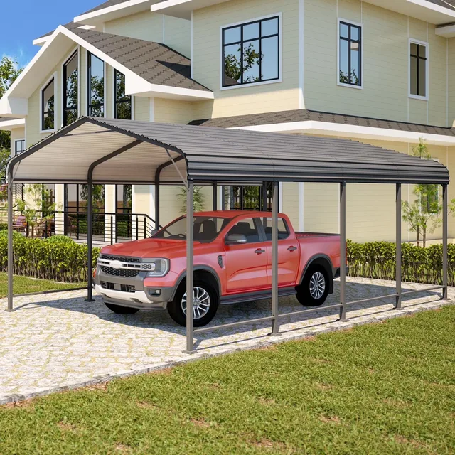 Carport Garage 12' 20' grey