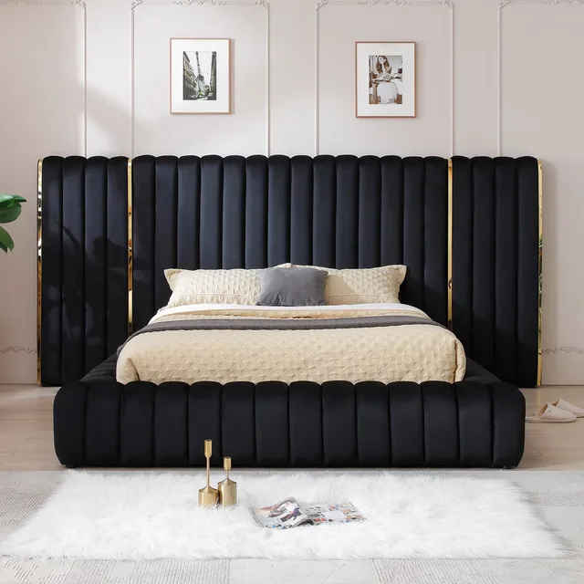 Platform Bed black 60" 60 in