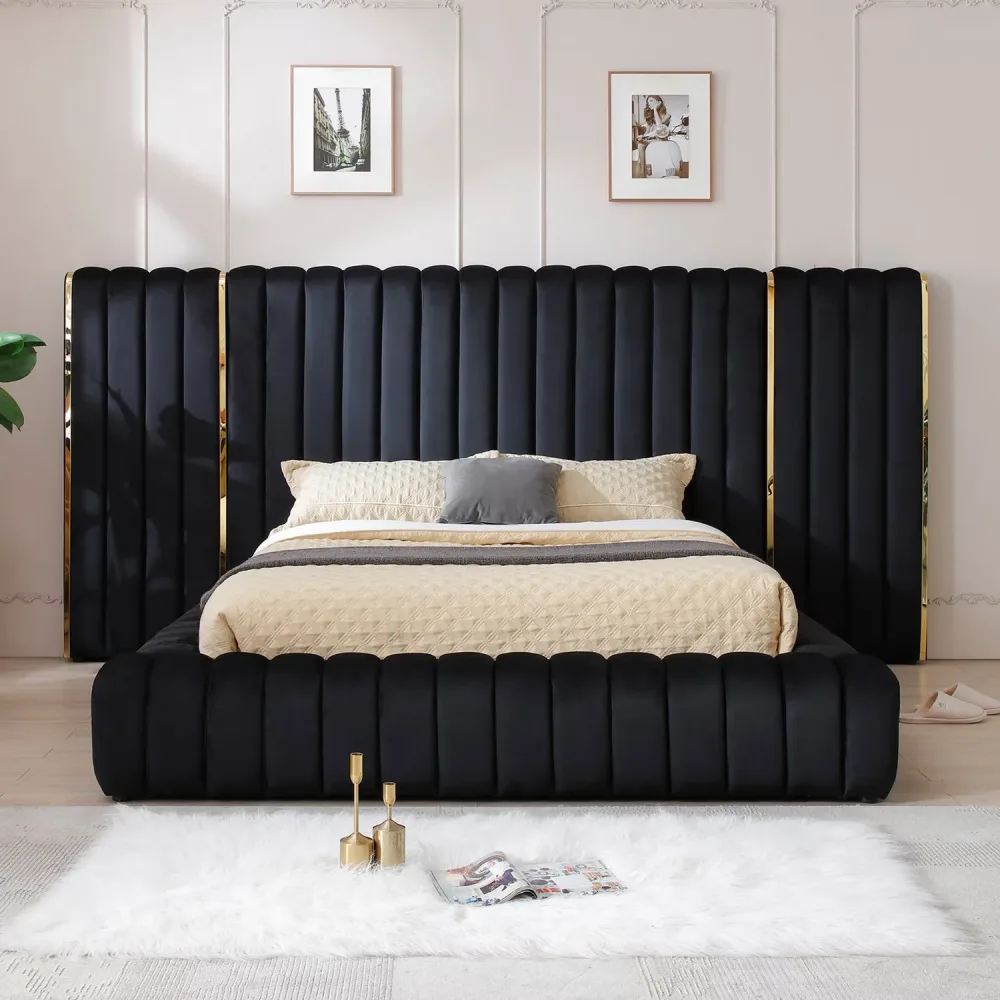 Platform Bed black 60" 60 in