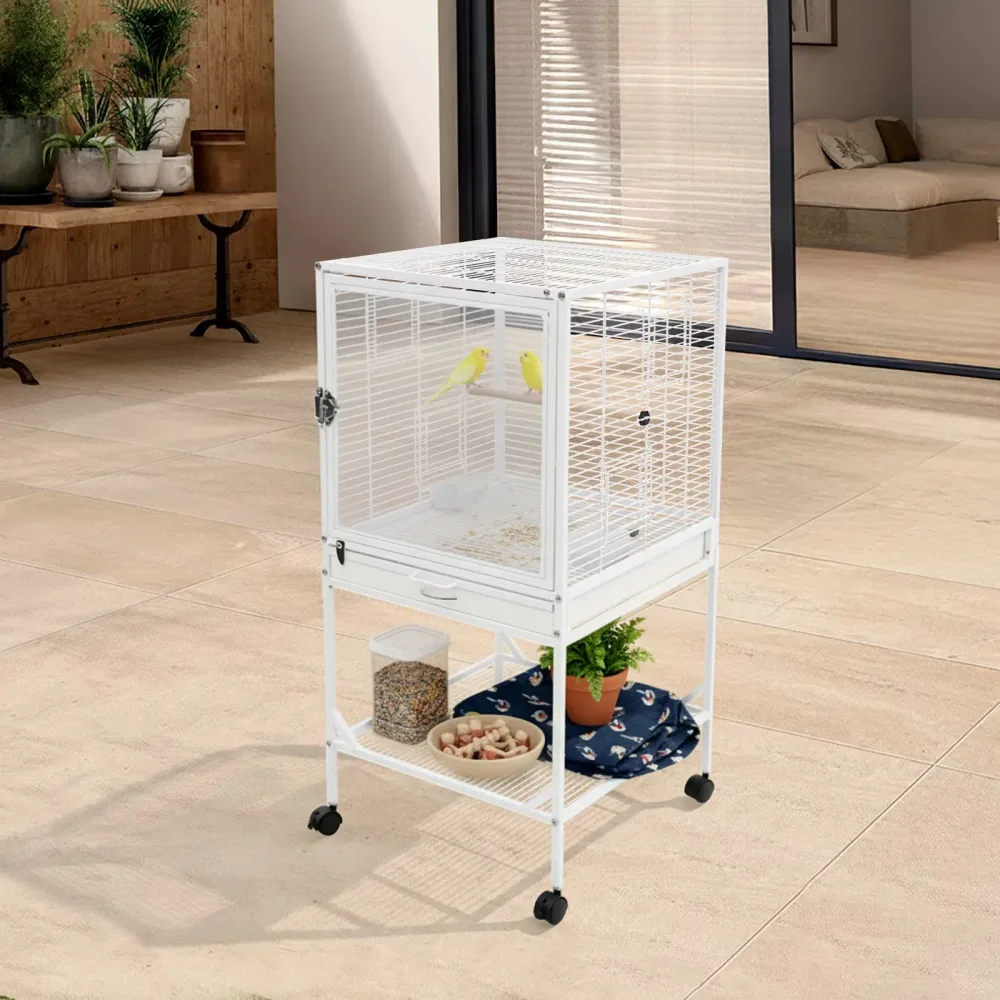 Bird Cage 38 inch white 45cm