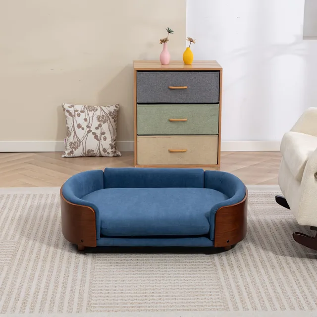 Dog Bed gray blue 38.58"