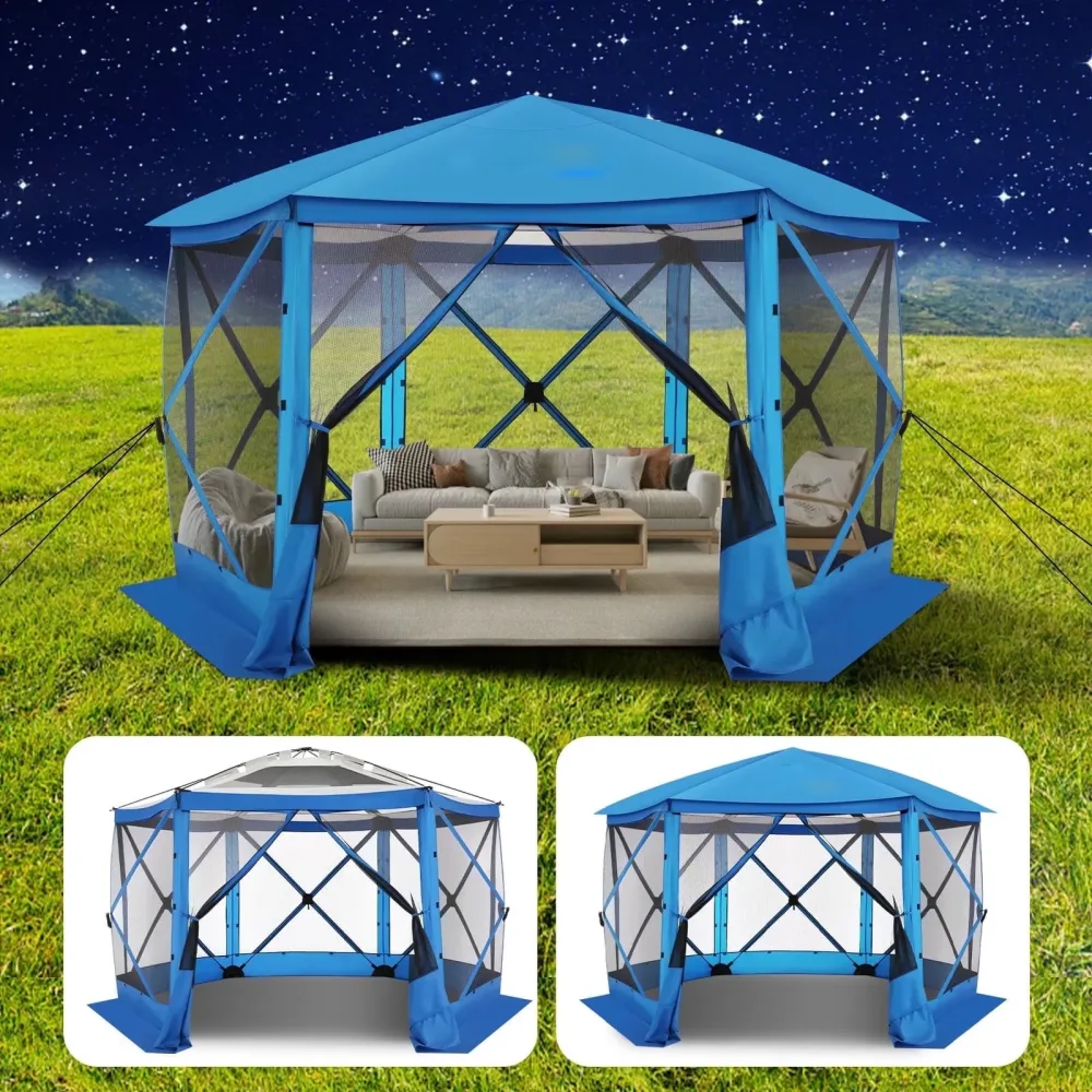 Tent blue 10 people 2000mm