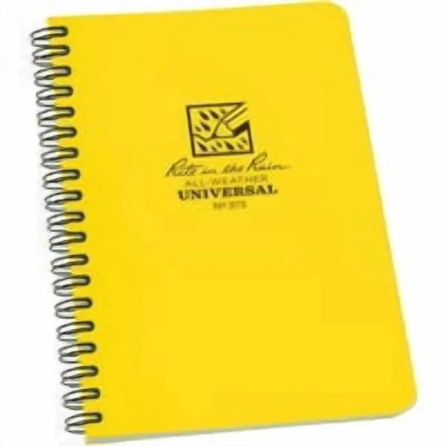 Side-spiral Notebook 8 in 7 in yellow