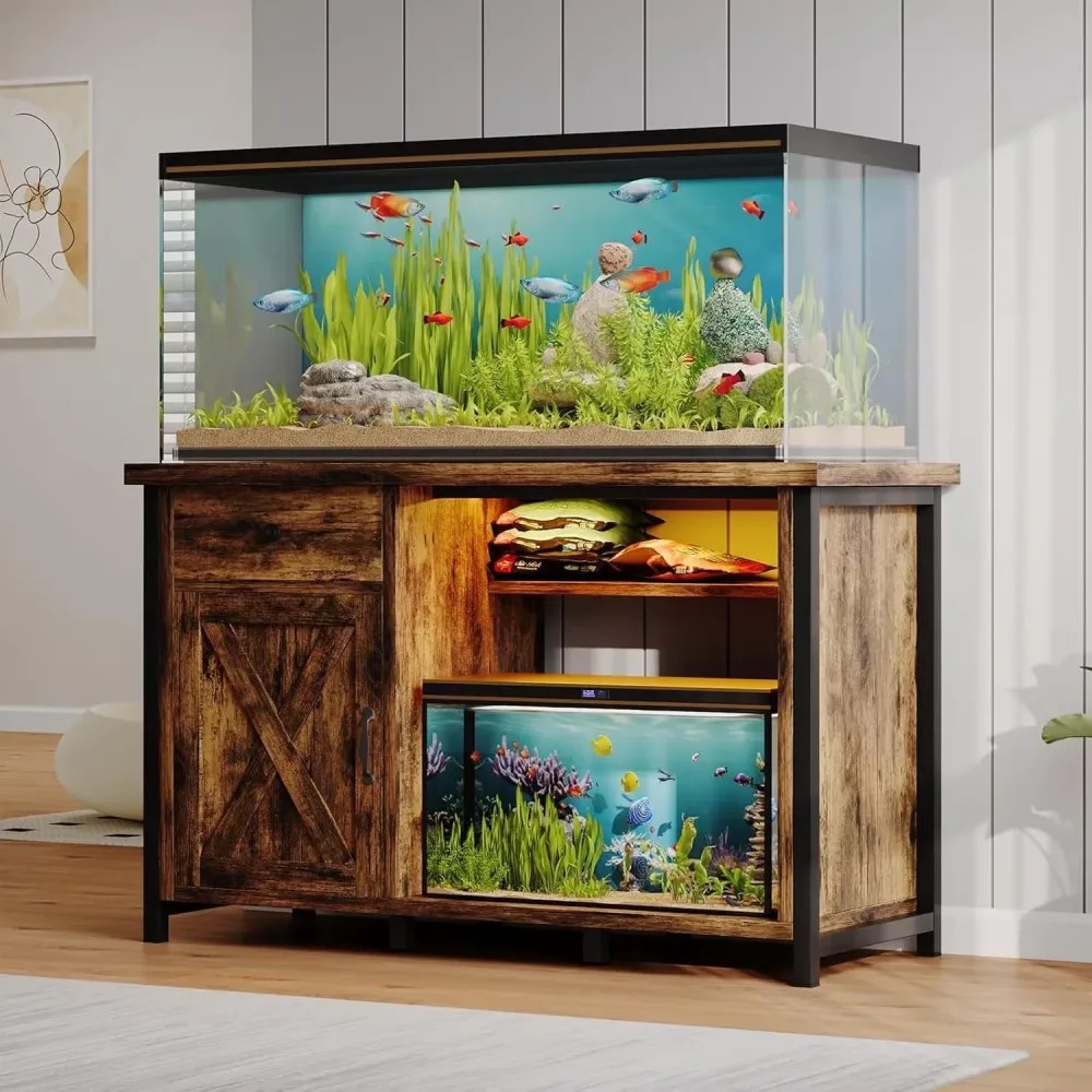 Aquarium Stand 55-75 gallon led white