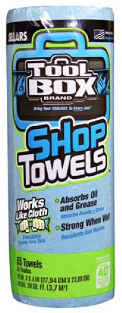 Towel blue portable white