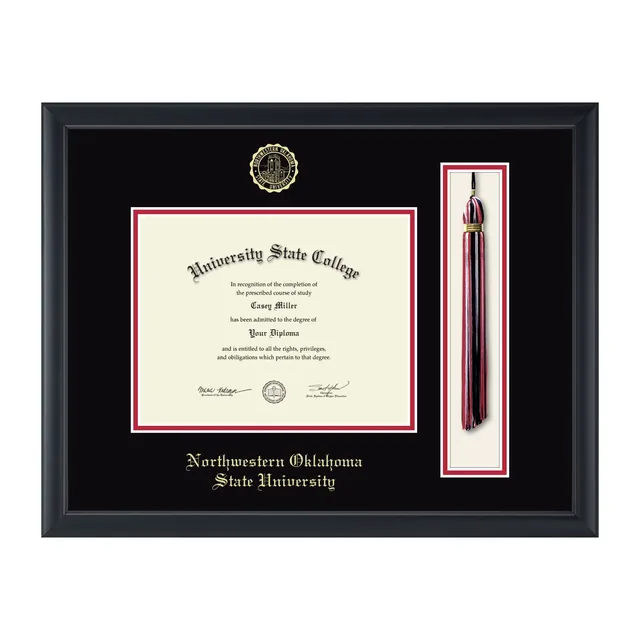 Diploma Frame black red 9w