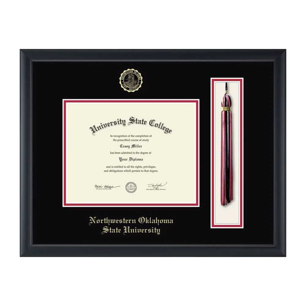 Diploma Frame black red 9w