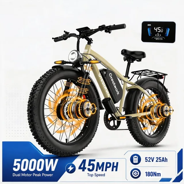 Electric Bike 5000w 52v 26"