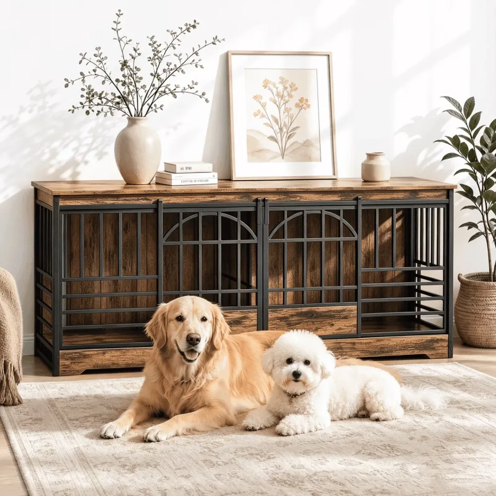 Dog Crate 78 inch brown 78"