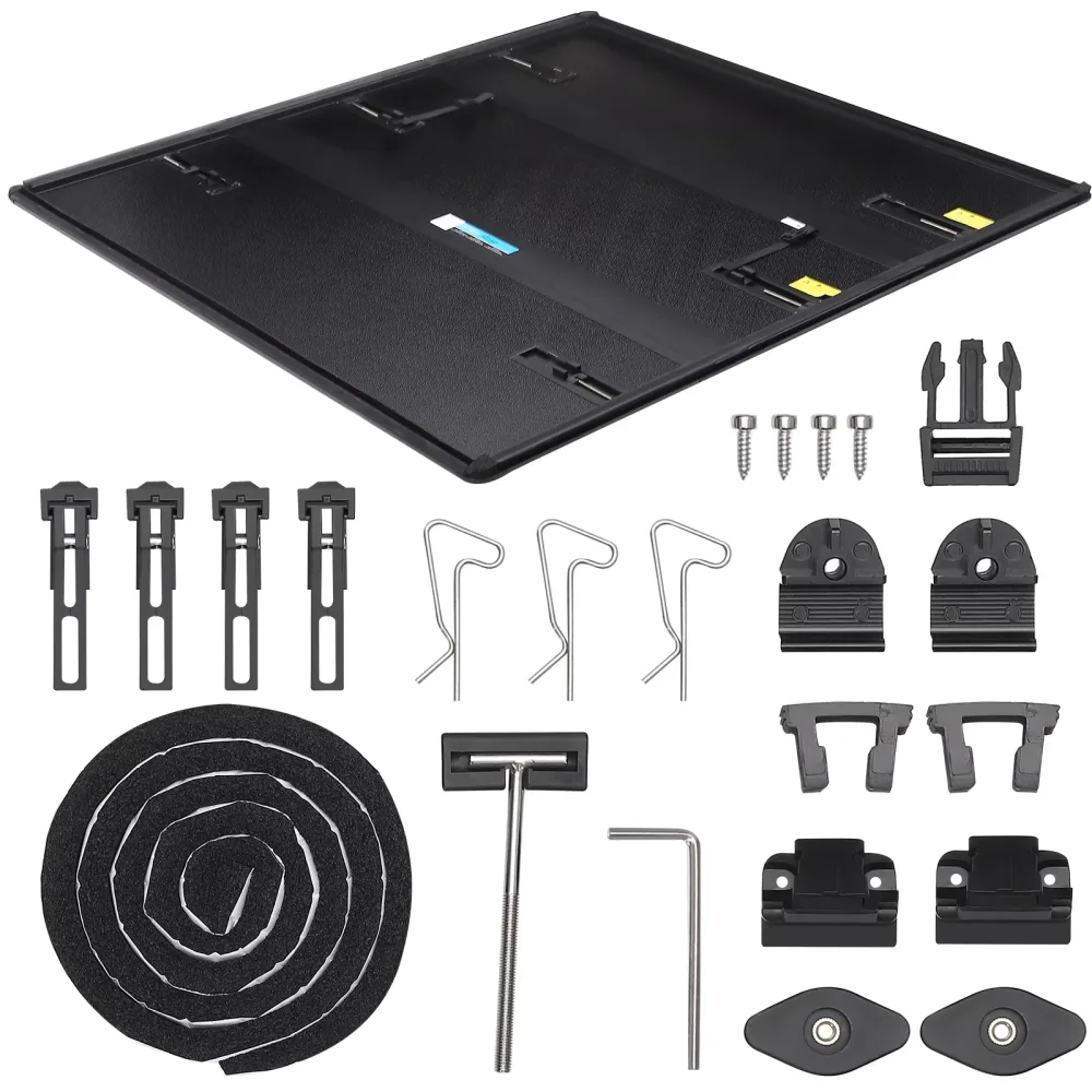 Tonneau Cover 5ft black 500 lbs