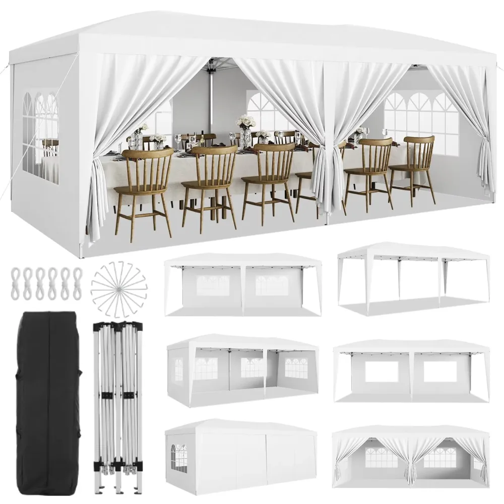 Canopy Tent adjustable white 1.3 in