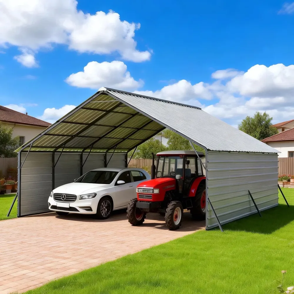 Metal Carport 234.3" 233.9" 139.4"