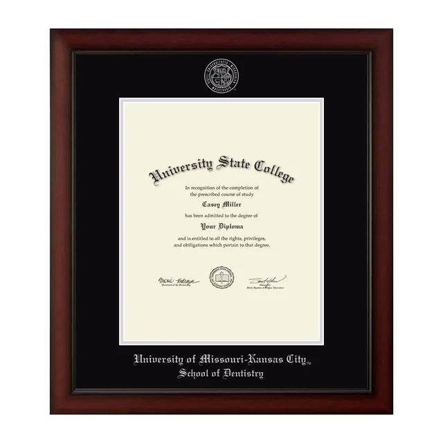 Diploma Frame black silver 14w