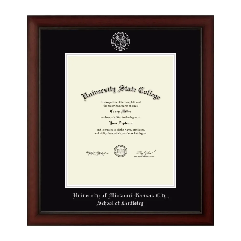 Diploma Frame black silver 14w