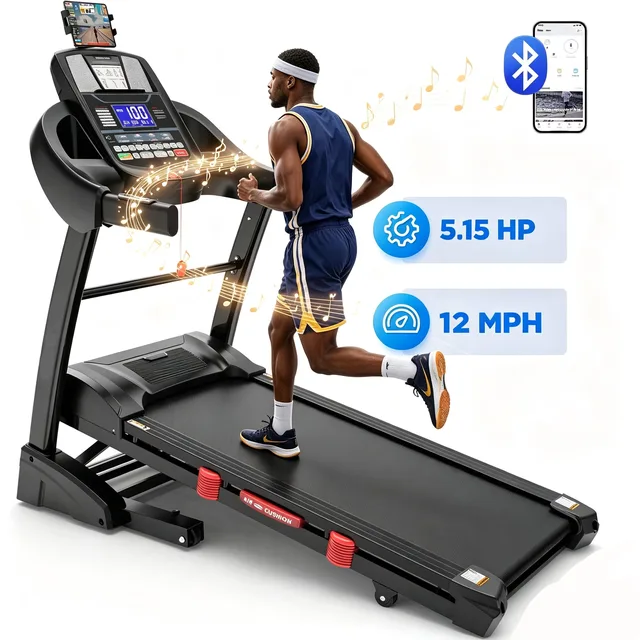 Electric Treadmill 5.15hp 400lbs 18"
