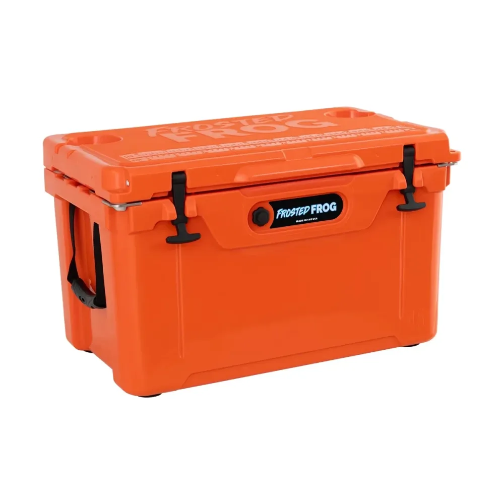 Cooler 45 quart orange heavy-duty