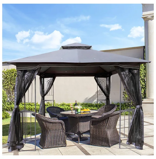 Gazebo Canopy waterproof gray 10ft
