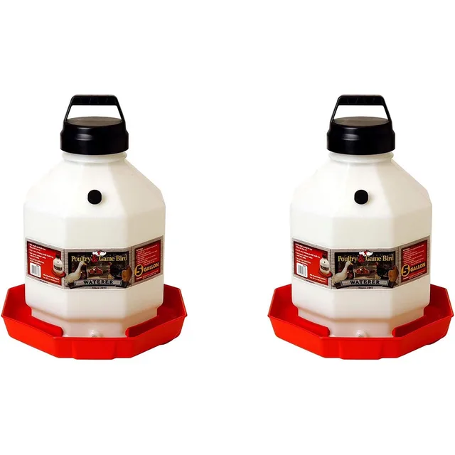 Waterer 5 gallon 2 pack red