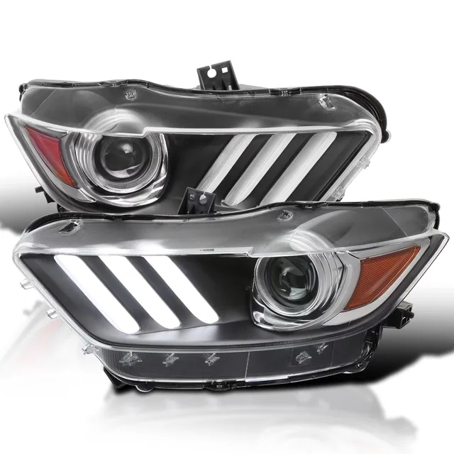 Projector Headlights led black waterproof