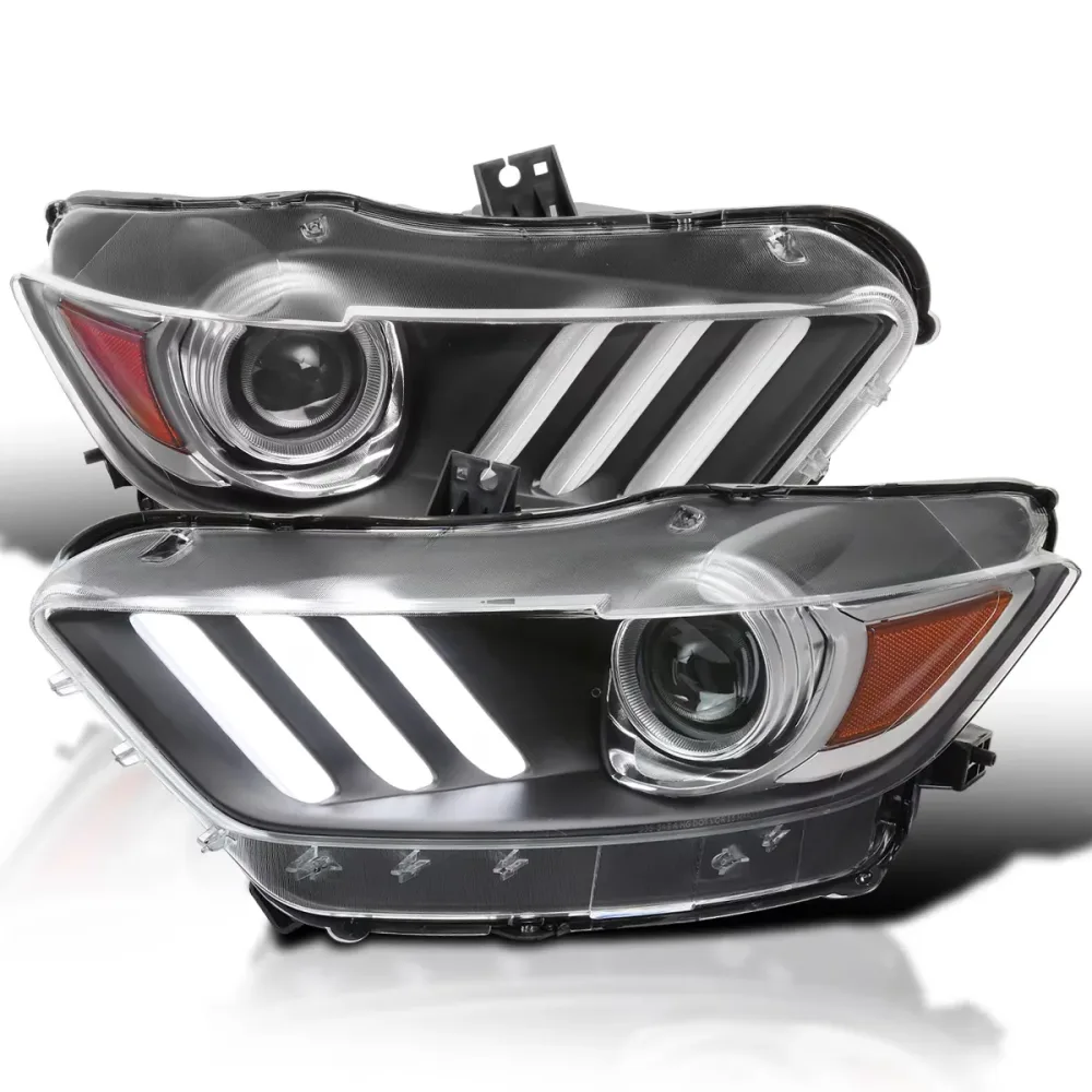 Projector Headlights led black waterproof
