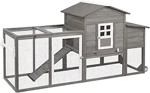 Chicken Coop 79" gray grey