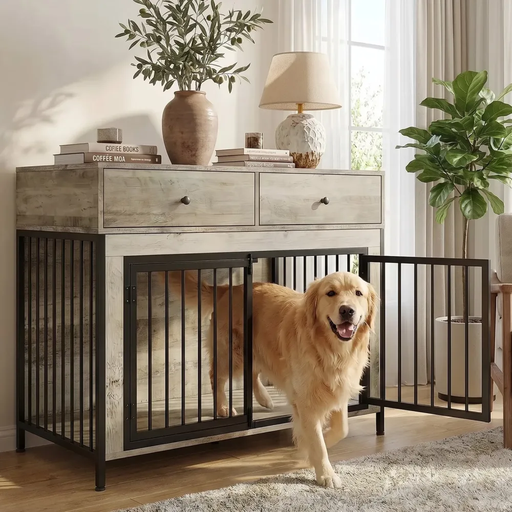Dog Crate 44 inch gray 150lb