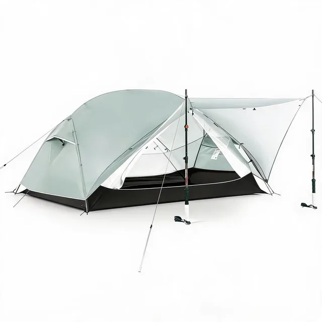 Lightweight Backpacking 2 person waterproof gray