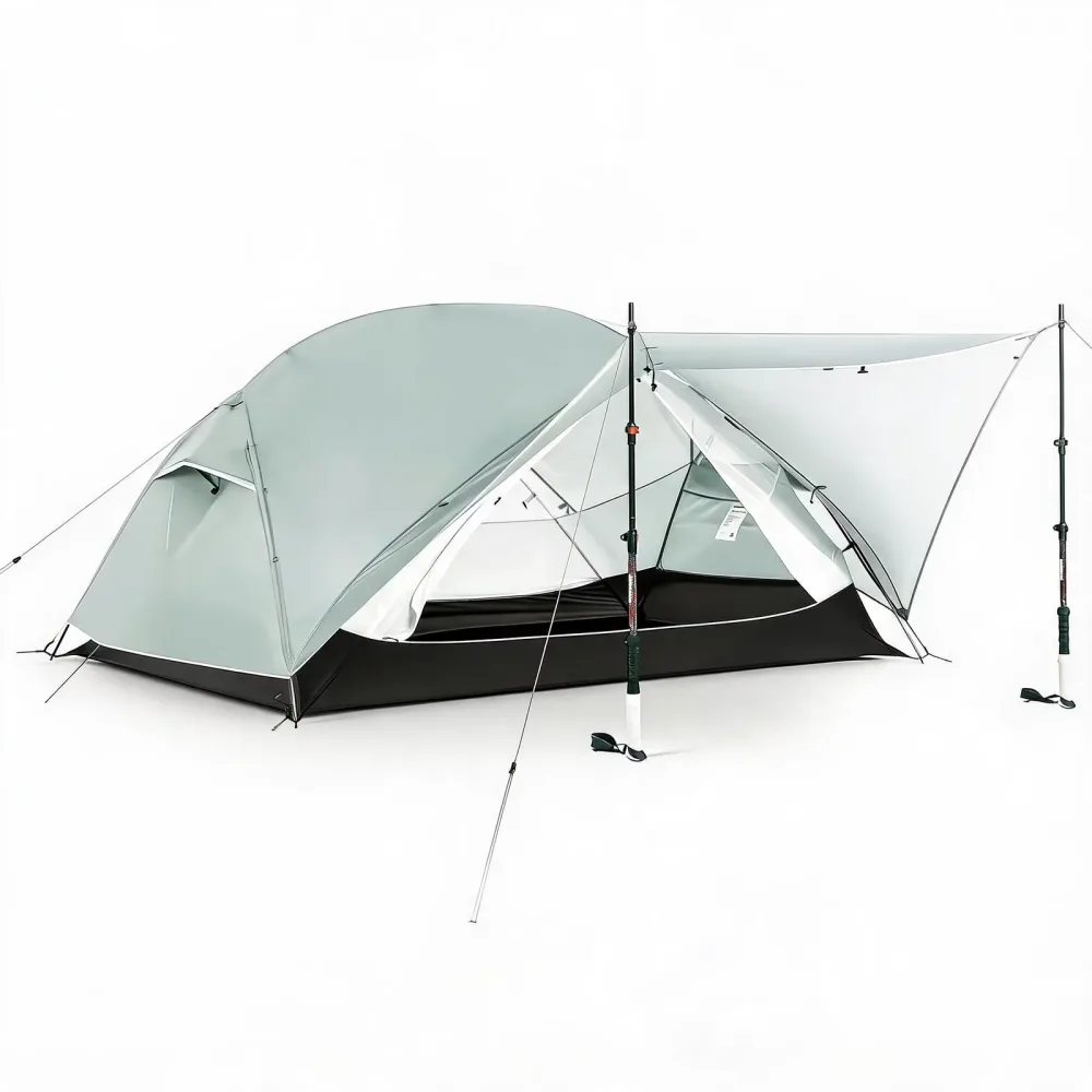 Lightweight Backpacking 2 person waterproof gray