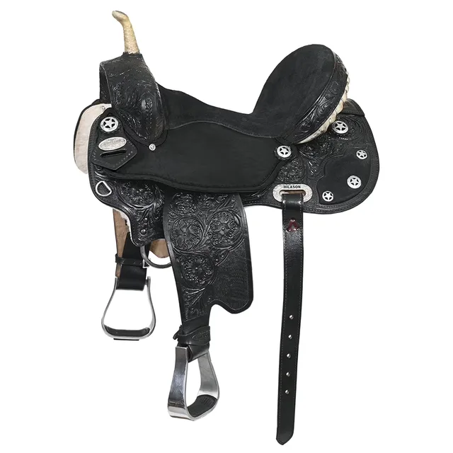 Horse Saddle 17 in 14" black