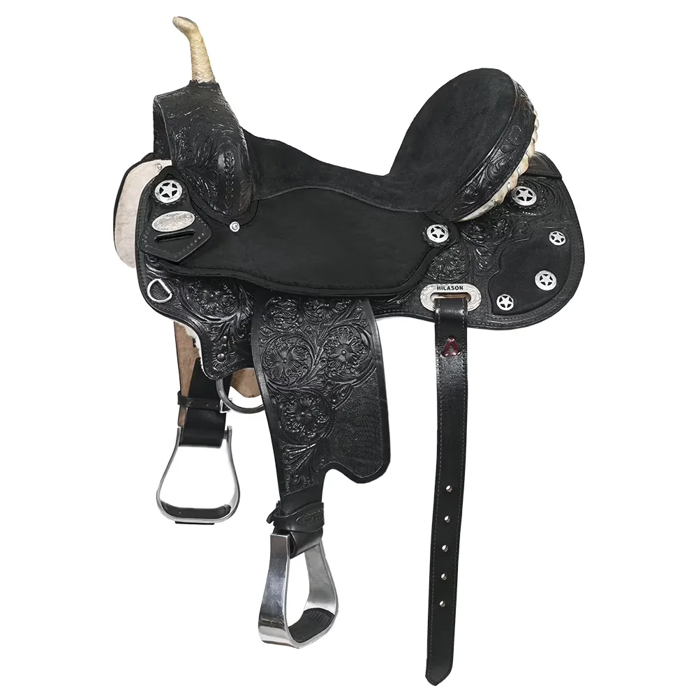 Horse Saddle 17 in 14" black