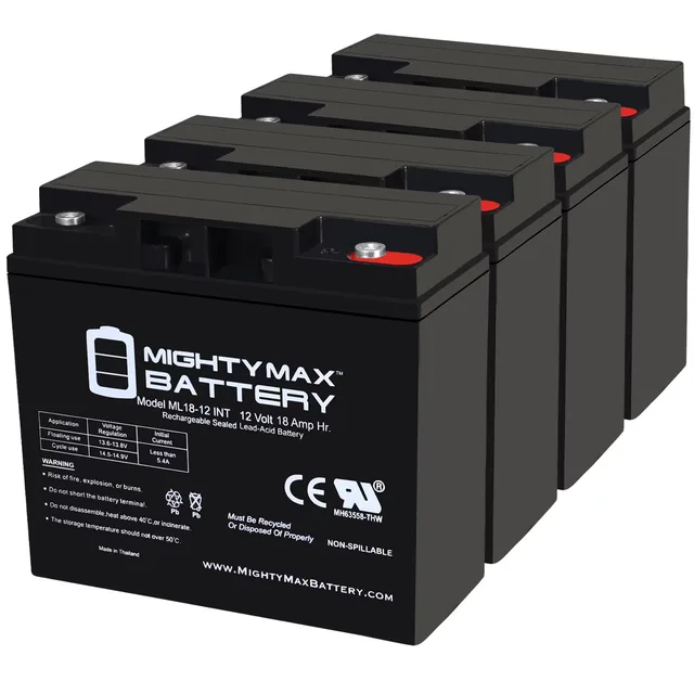 Battery 12v 4 pack 12 volt