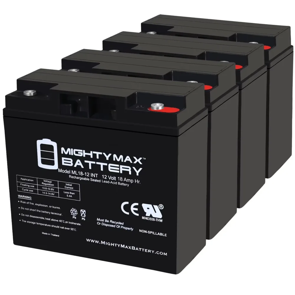 Battery 12v 4 pack 12 volt