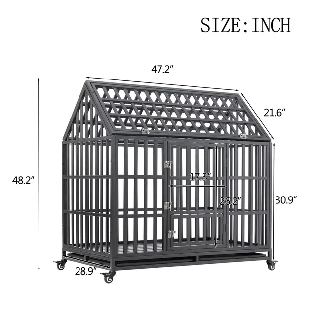 Dog Crate 55" heavy-duty 54.70"