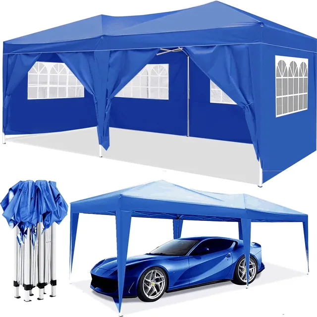 Tent folding blue waterproof