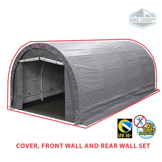 Carport Garage 10 ft 20 ft silver