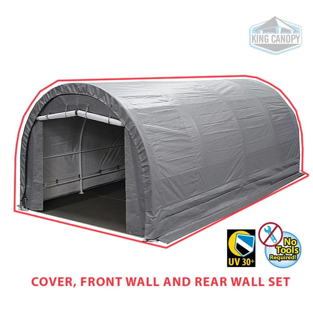 Carport Garage 10 ft 20 ft silver